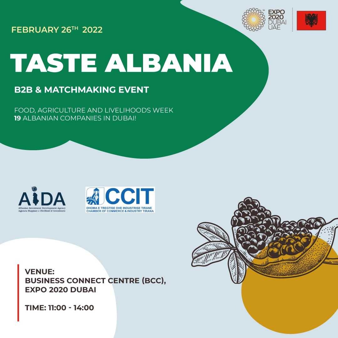Taste Albania, 26 shkurt 2022, në Dubai
